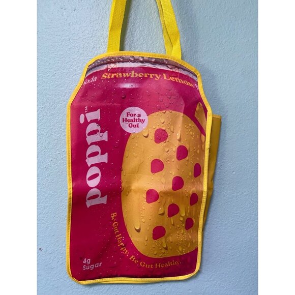 Poppi Pink Soda Can Tote Bag - Picture 3 of 6